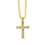 Gold Color Cross Pendant Necklace