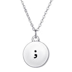 Pause Pendant Necklace - Mental Health Awareness Suicide Prevention