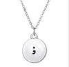 Pause Pendant Necklace - Mental Health Awareness Suicide Prevention