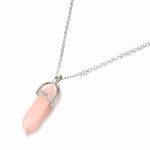 Hexagonal Column Quartz Necklaces Pendants Natural